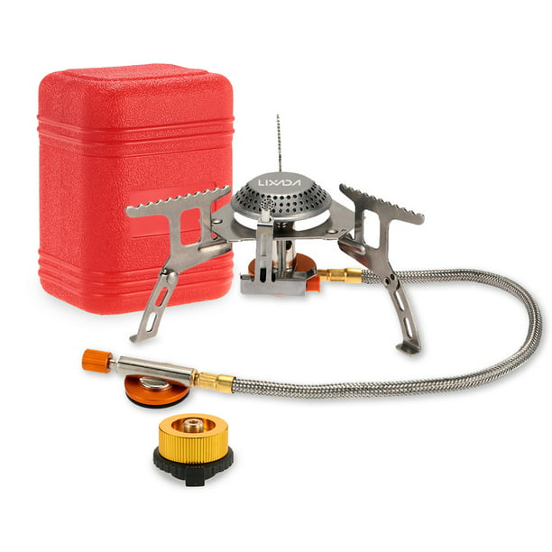 Camping Gas Stove Portable Outdoor Cooking Burner Gas Conversion Head Adapter